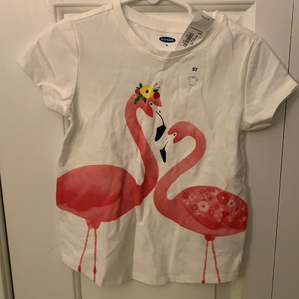 Flamingo old navy tee NWT 5T